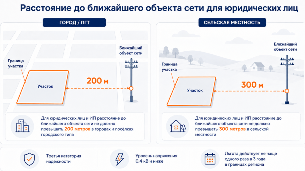 льготное технологическое присоединение для юрлиц